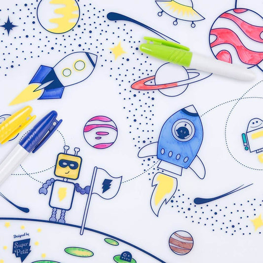 Coloriage réutilisable en silicone - L'ESPACE