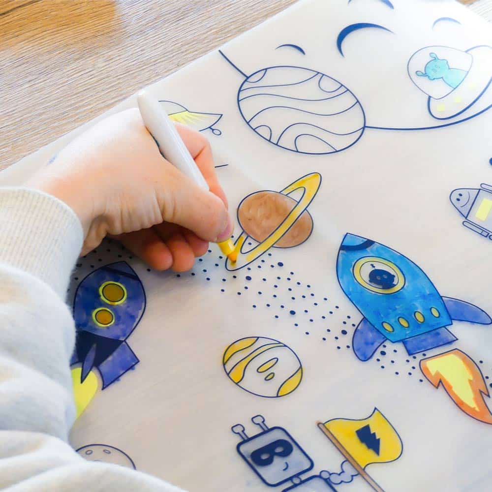Coloriage réutilisable en silicone - L'ESPACE