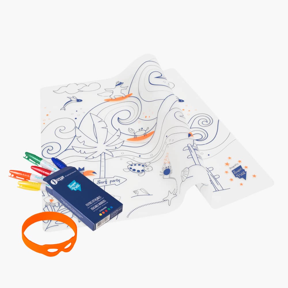 Coloriage réutilisable en silicone - Surf
