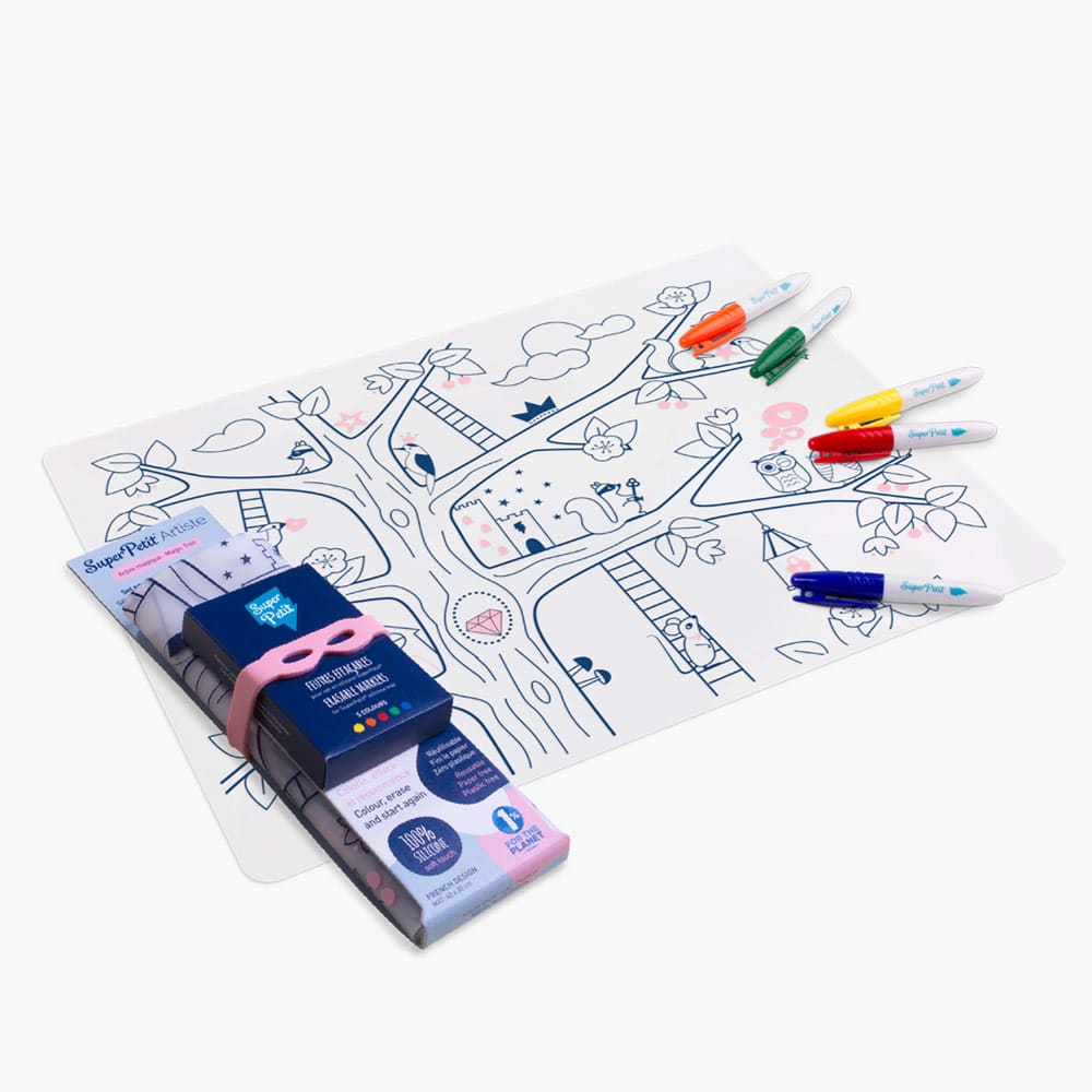 Coloriage réutilisable en silicone - Arbre magique
