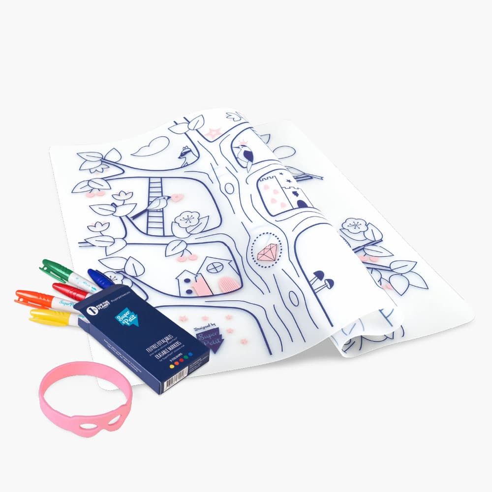 Coloriage réutilisable en silicone - Arbre magique
