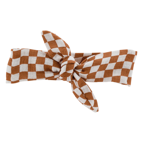 Bandeau pour poupée - motif damier