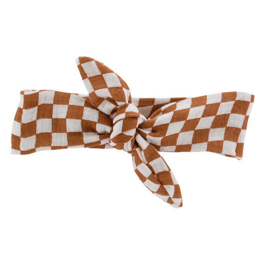 Bandeau pour poupée - motif damier