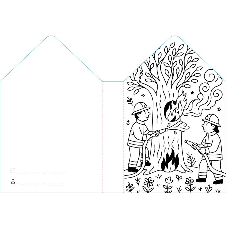 Livre Coloriage - Les Pompiers