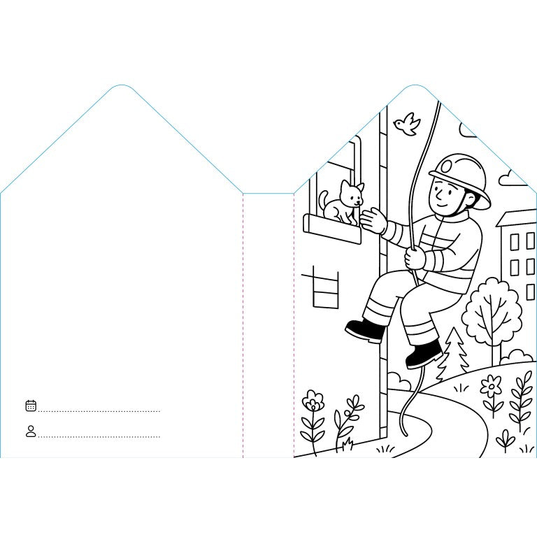 Livre Coloriage - Les Pompiers