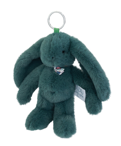 Porte clé en peluche Lapin Vert eucalyptus - 18 cm - Lapin Fleurette