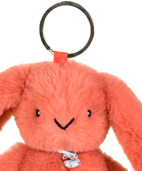 Porte clé en peluche Lapin Terracotta - 18 cm - Lapin Fleurette