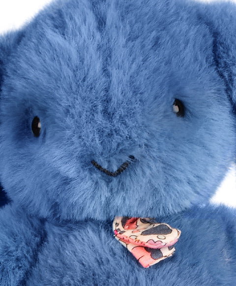 Porte clé en peluche Lapin Bleu - 18 cm - Lapin Fleurette