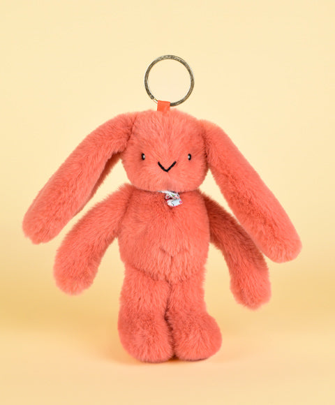 Porte clé en peluche Lapin Terracotta - 18 cm - Lapin Fleurette