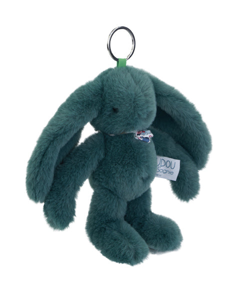 Porte clé en peluche Lapin Vert eucalyptus - 18 cm - Lapin Fleurette