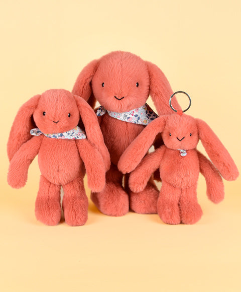 Peluche lapin Terracotta - 35cm - Lapin Fleurette