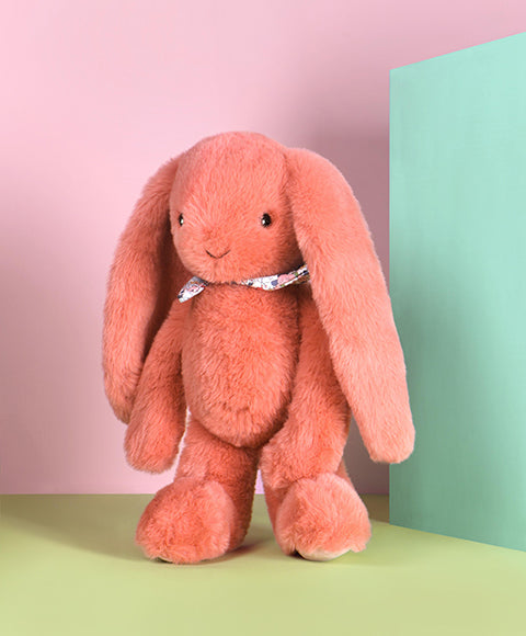 Peluche lapin Terracotta - 35cm - Lapin Fleurette
