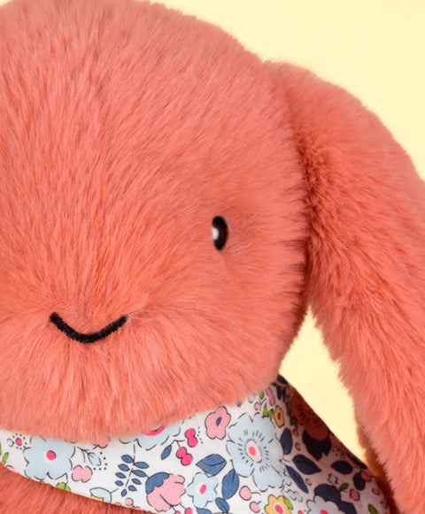 Peluche lapin Terracotta - 35cm - Lapin Fleurette
