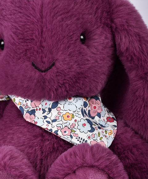 Porte clé en peluche Lapin Prune - 18 cm - Lapin Fleurette