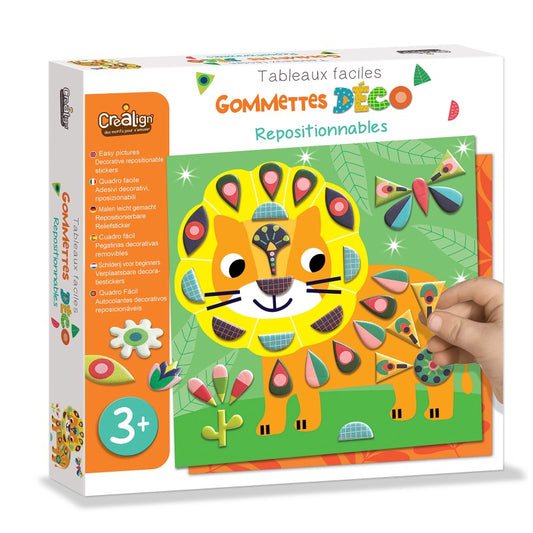 Gommettes Repositionnables – “Dans ma Savane” 🦁🌿