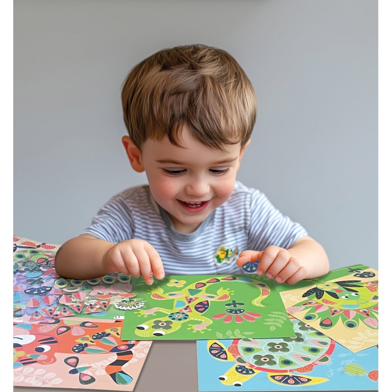 Gommettes Repositionnables – “Dans ma Savane” 🦁🌿