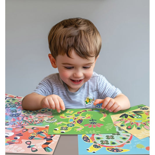 Gommettes Repositionnables – “Dans ma Savane” 🦁🌿