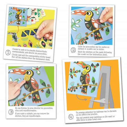 Gommettes repositionnables "Dans mon arbre"