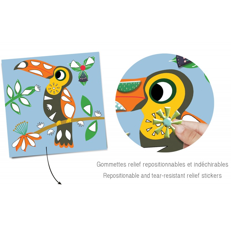 Gommettes repositionnables "Dans mon arbre"
