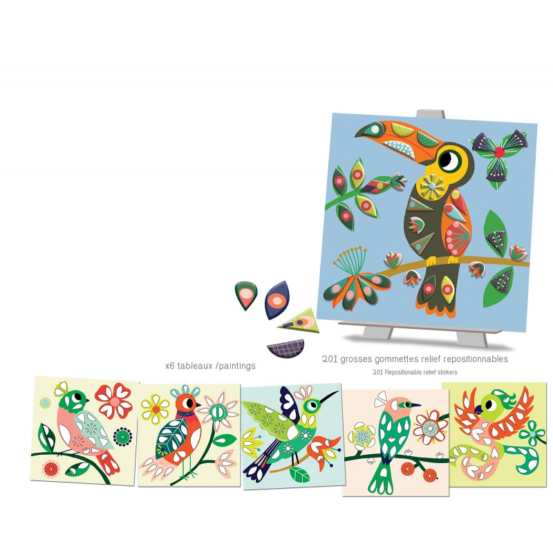 Gommettes repositionnables "Dans mon arbre"