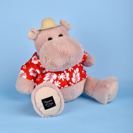 Peluche Hippopotame ALOHA - 38 cm