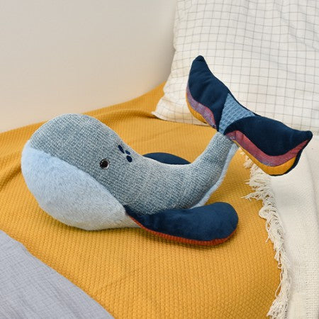 Peluche Baleine bleue - 30 cm