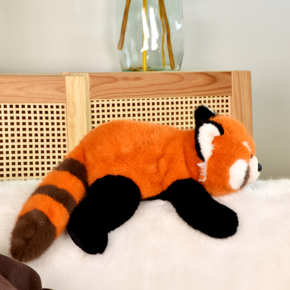 Peluche lestée panda roux Sierra - 32 cm