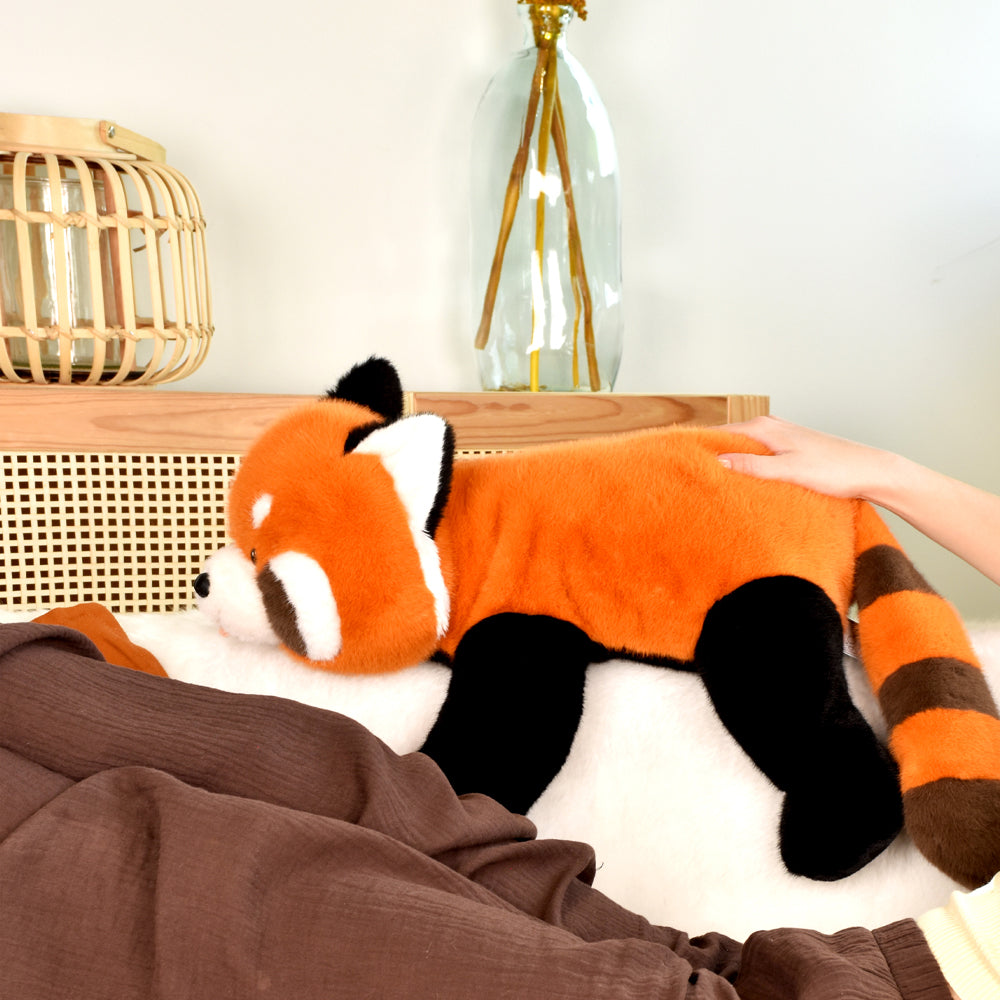 Peluche lestée panda roux Sierra - 42 cm