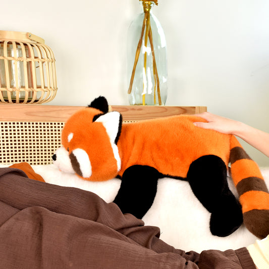 Peluche lestée panda roux Sierra - 42 cm