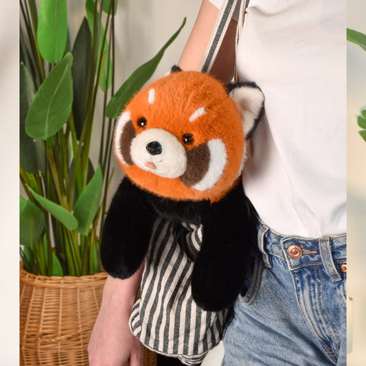 Peluche lestée panda roux Sierra - 42 cm