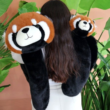 Peluche lestée panda roux - 50 cm - Podcoll