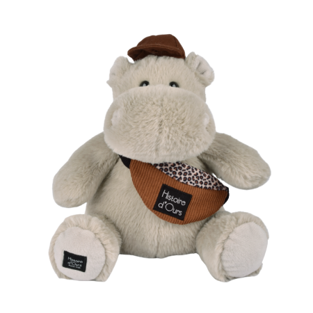 Peluche Hippopotame HELLO BROOK 38cm