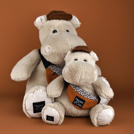 Peluche Hippopotame HELLO BROOK 38cm