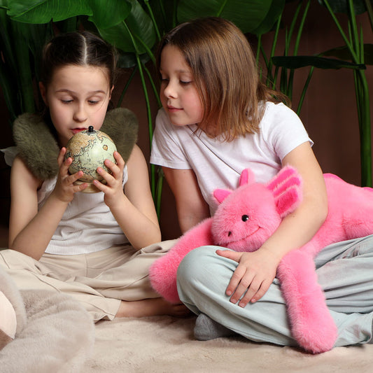 Peluche lestée Axolotl - 50 cm - Podcoll