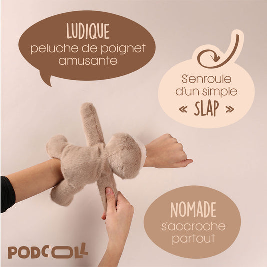 Bracelet Slap Paresseux - 25 cm- PODCOLL