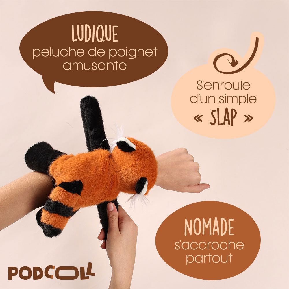 Bracelet Slap Panda roux - 25 cm- PODCOLL