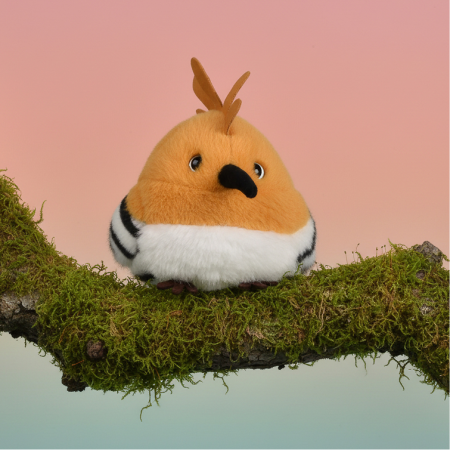 Peluche oiseau Kiwi jaune - 15 cm