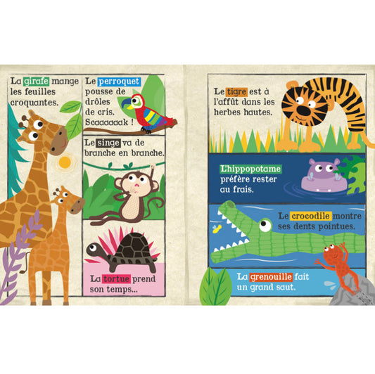 Mon petit journal en tissus "Safari"