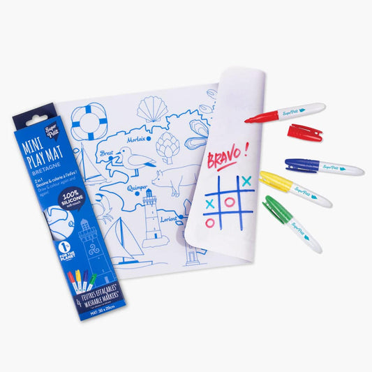 Coloriage réutilisable mini en silicone - La Bretagne