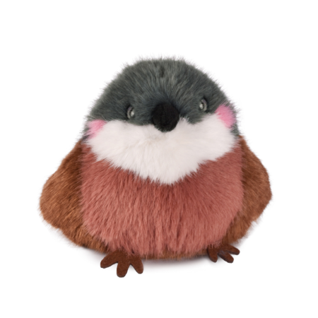 Peluche oiseau Moineau - 15 cm