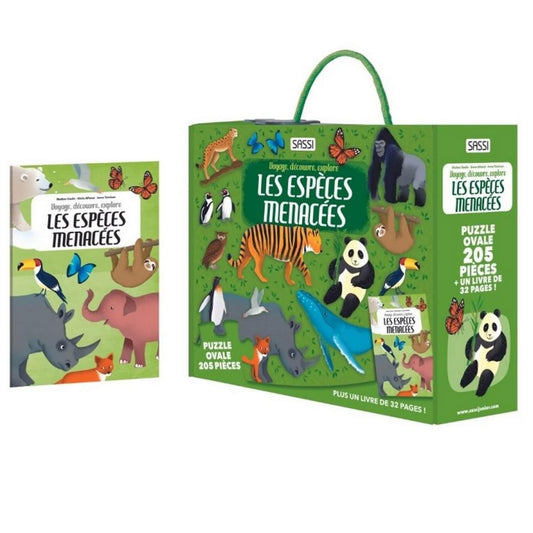 Puzzle - Voyage, découvre, explore. Les espèces menacées