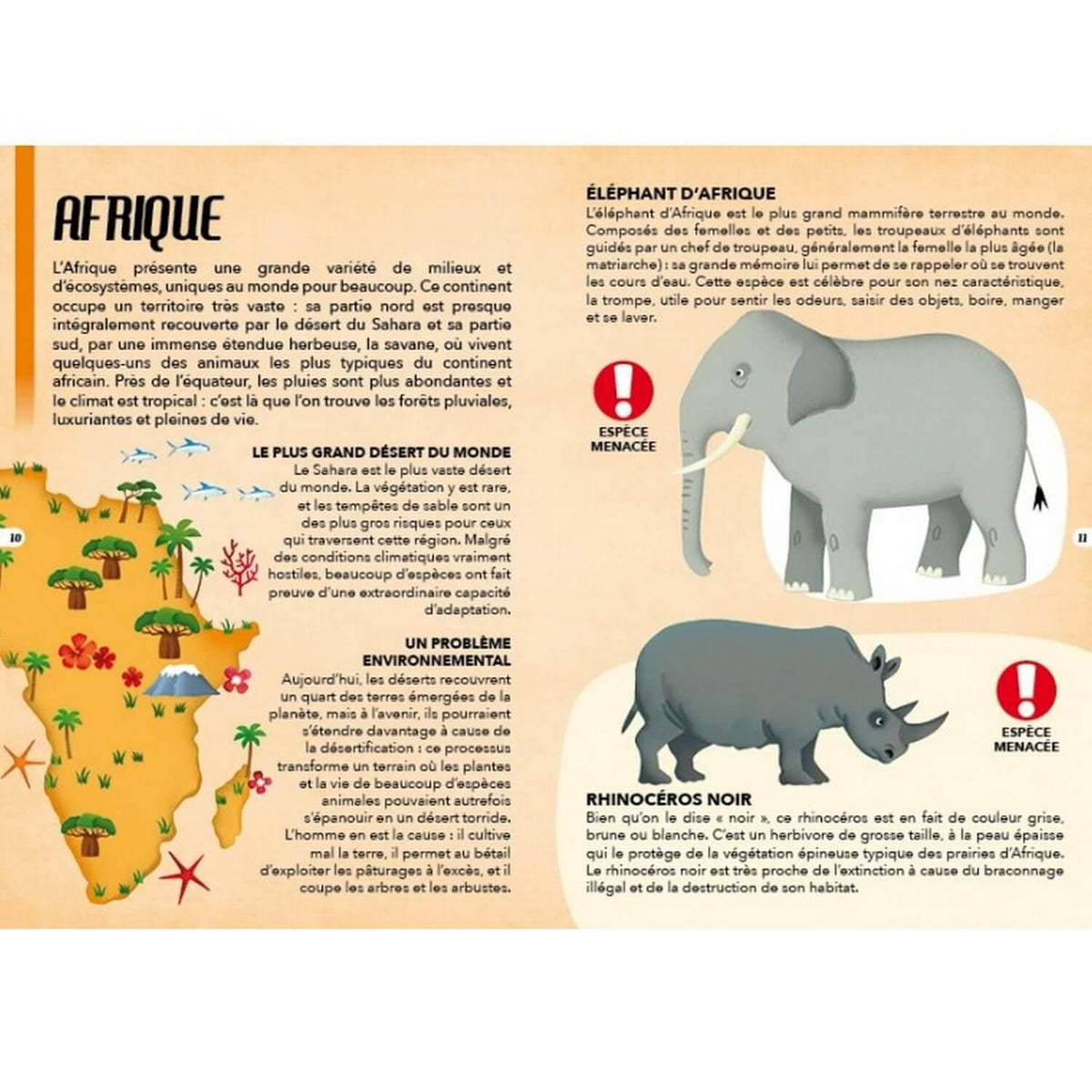 Puzzle - Voyage, découvre, explore. Les espèces menacées