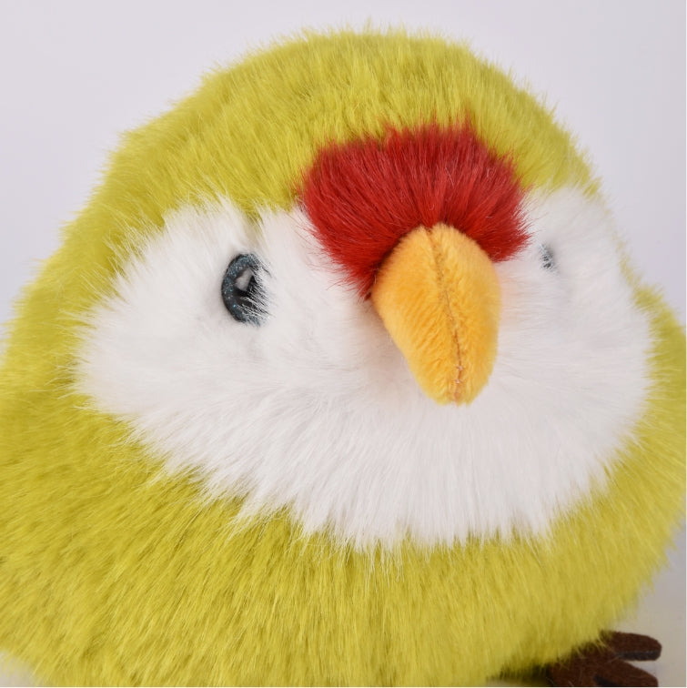 Peluche Perruche verte- 15 cm