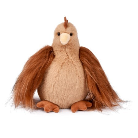 Peluche POULETTE Marron roux - 20 cm