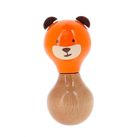 Hochet en bois, Marcel l'ours