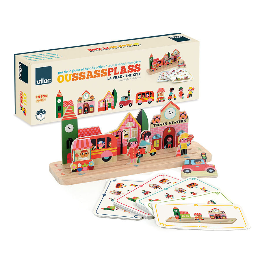 Jeu de logique en bois, Oussassplass La ville
