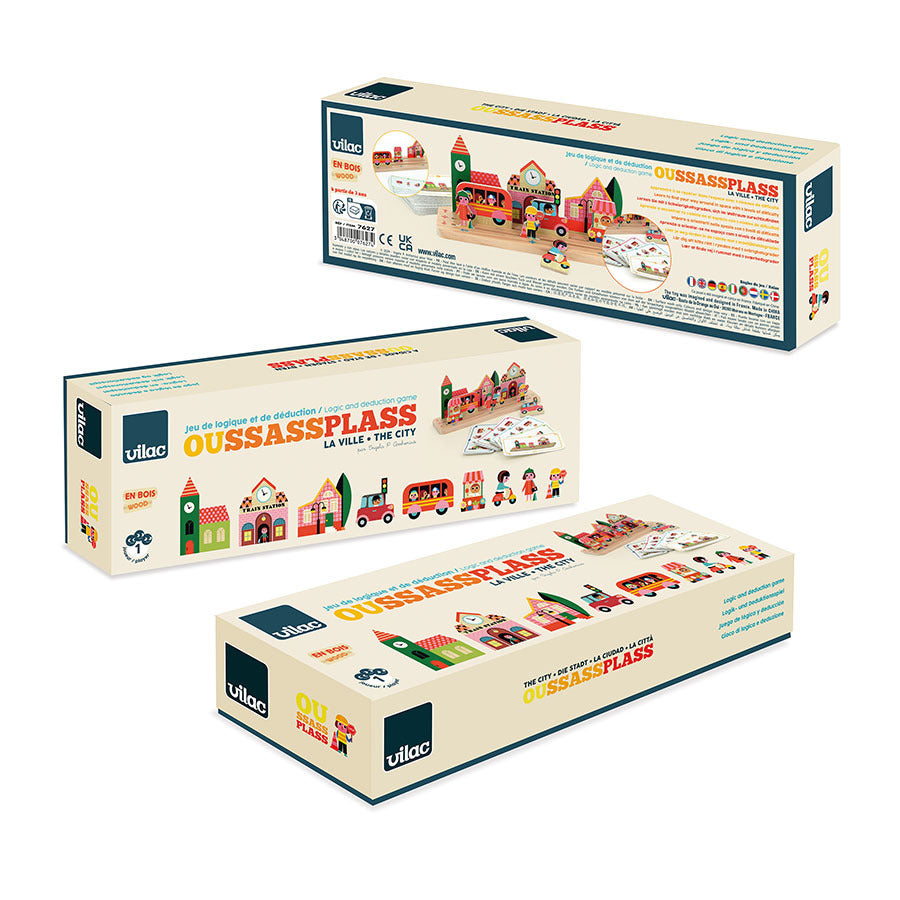 Jeu de logique en bois, Oussassplass La ville