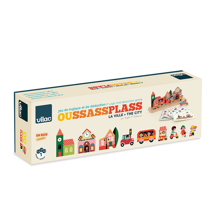 Jeu de logique en bois, Oussassplass La ville