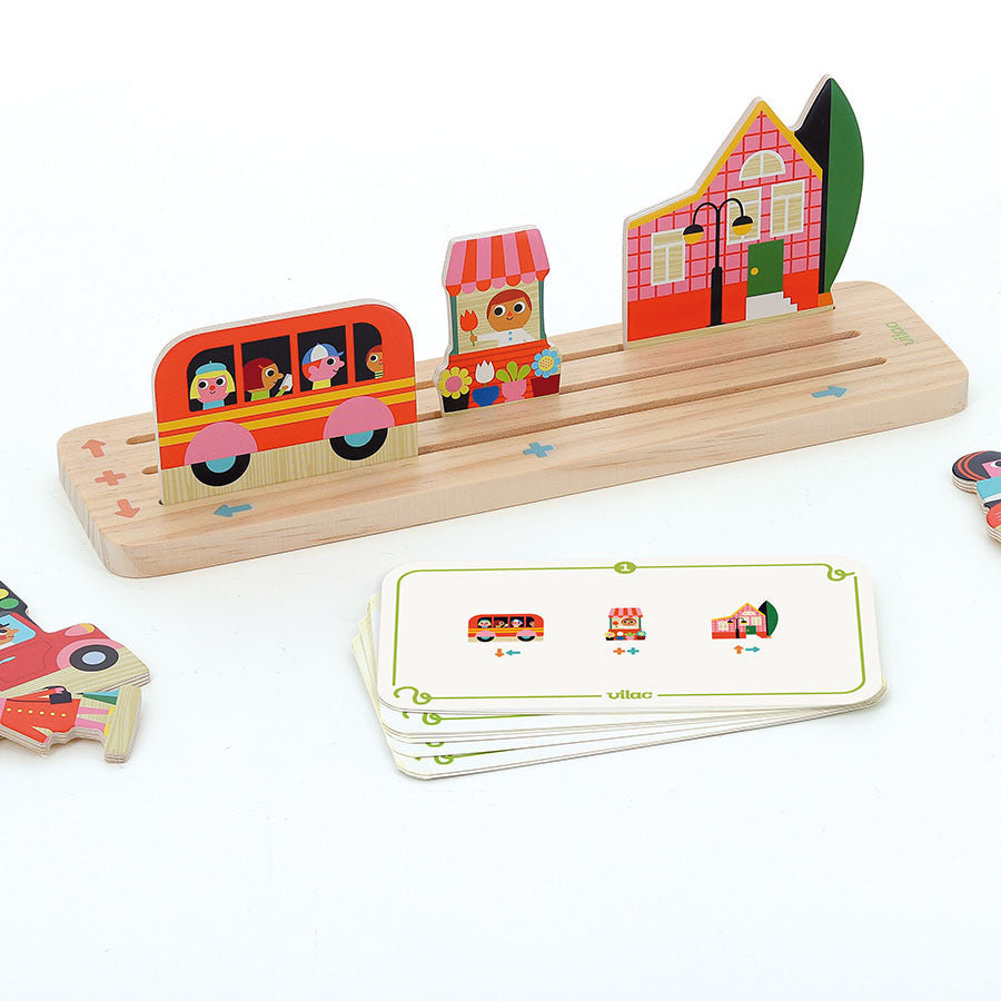 Jeu de logique en bois, Oussassplass La ville