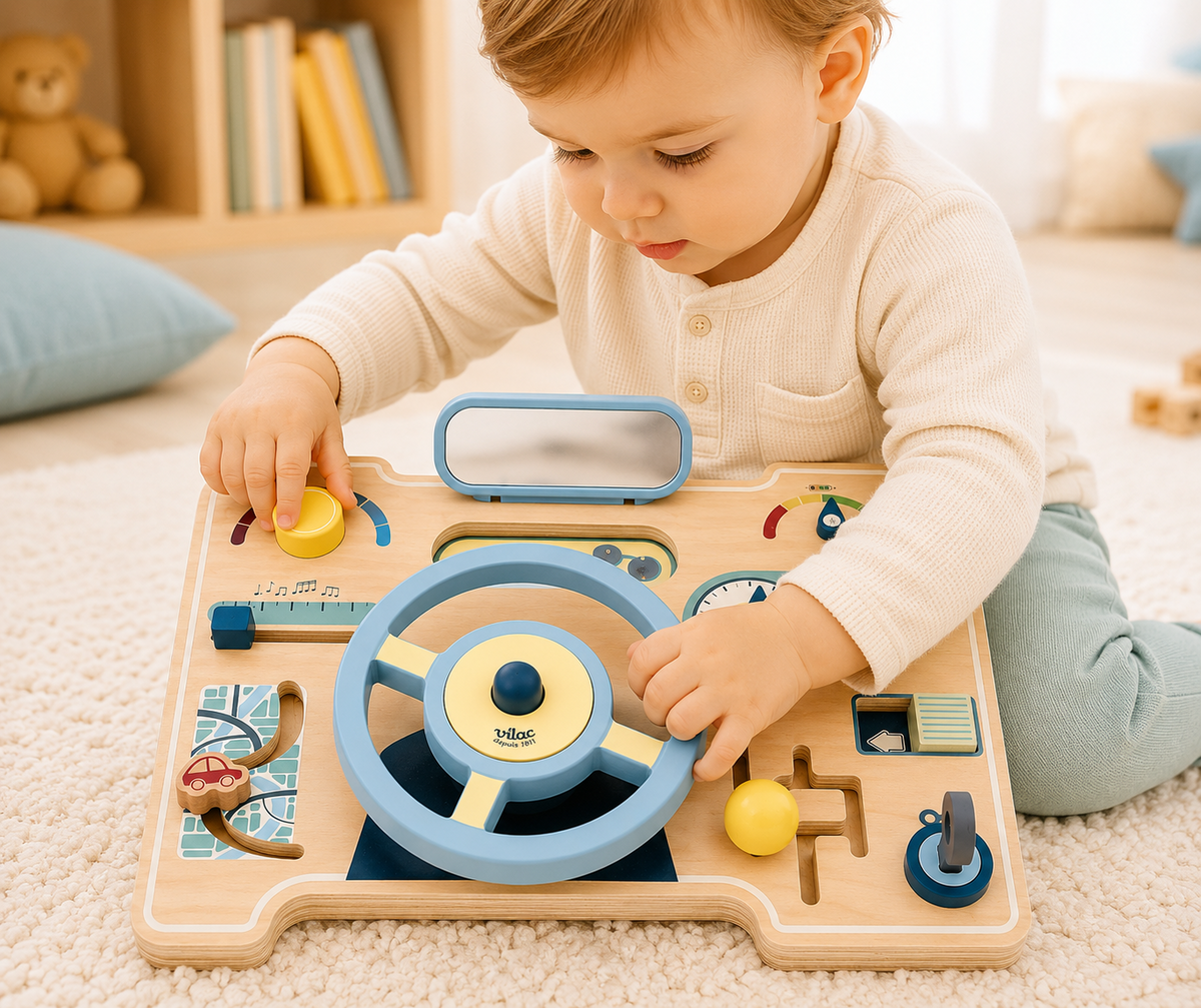 Table d'activités en bois - Ma première voiture